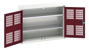 16926750.** verso ventilated door cupboard with 2 shelves. WxDxH: 1050x350x800mm. RAL 7035/5010 or selected